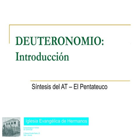 Estudio de libro de deuteronomio