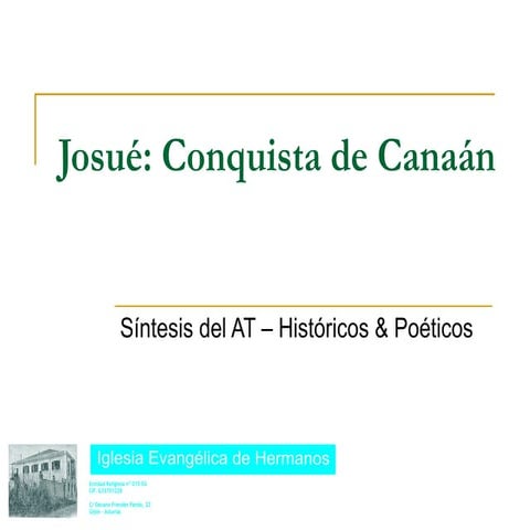 Estudio del libro de josue