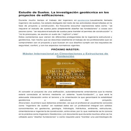 Estudio de suelos