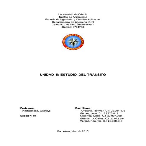 Estudio de transito grupo 1