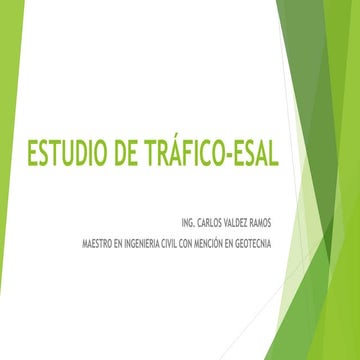 ESTUDIO DE TRÁFICO-ESAL estudio esal  trafico