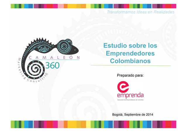 Estudio emprendedores colombianos
