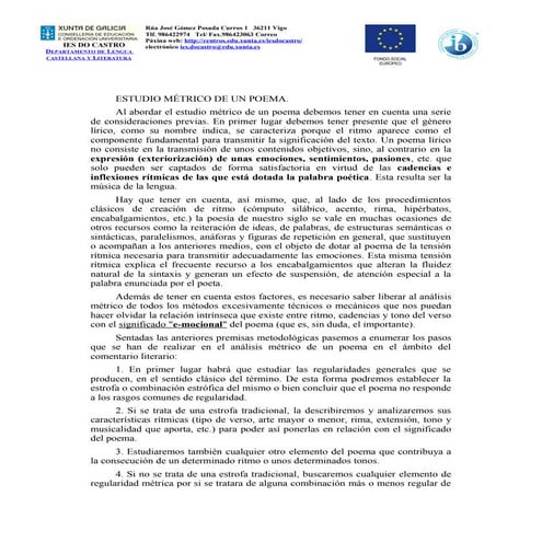 Estudio metrico poema1