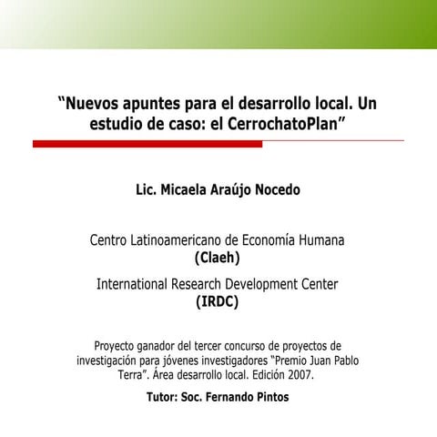 Estudio micaela araujo