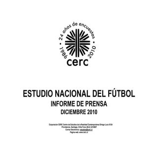 Chile: Estudio nacional del fútbol ...