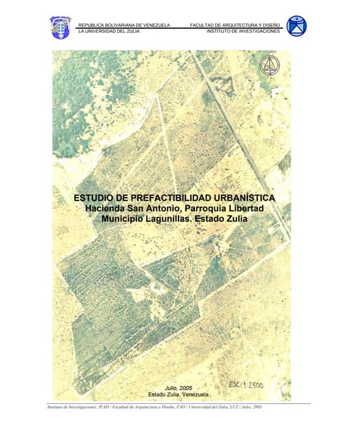 Prefactibilidad urbanística -  Hato San Antonio