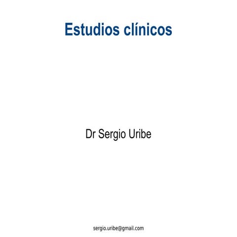Estudios Clinicos Epidemiologia Odontologia