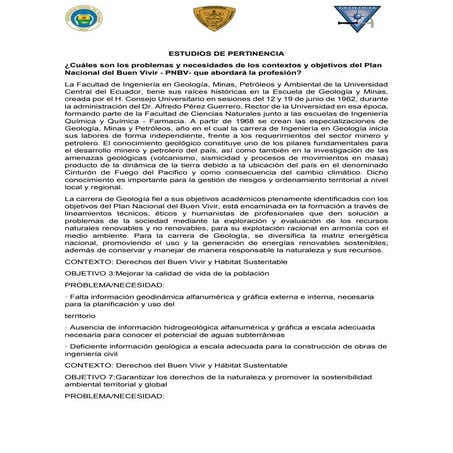 Estudios de pertinencia