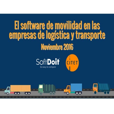 2º Estudio de SoftDoit y Citet sobre "El software de movilidad en las empresa...