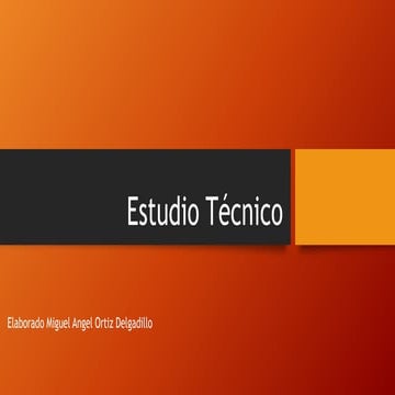 Estudio técnico proyecto de cafe