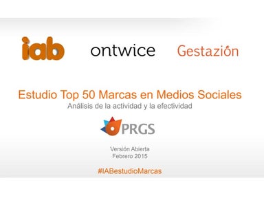 III Estudio Top 50 Marcas en Redes Sociales