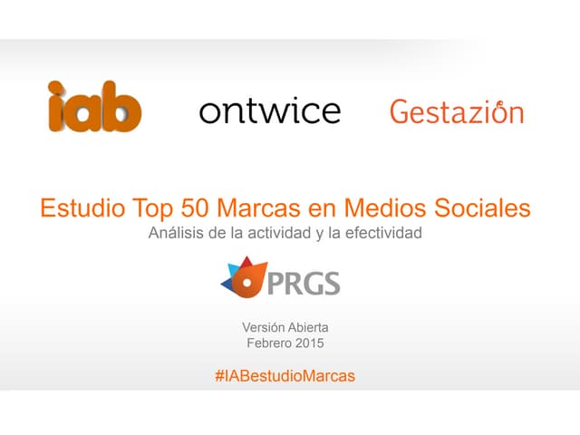 III Estudio Top 50 Marcas en Redes Sociales