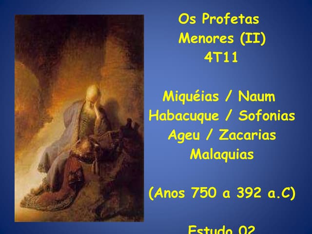 "Cheios do Espírito do Senhor para profetizar justiça"