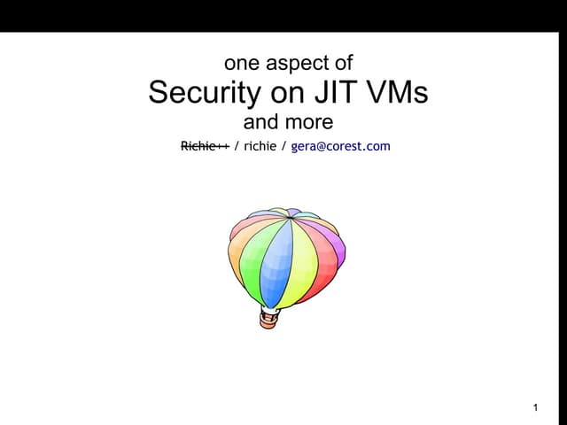 Security on JIT