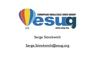 Smalltalk合同勉強会@名古屋 talk : ESUG Introduction