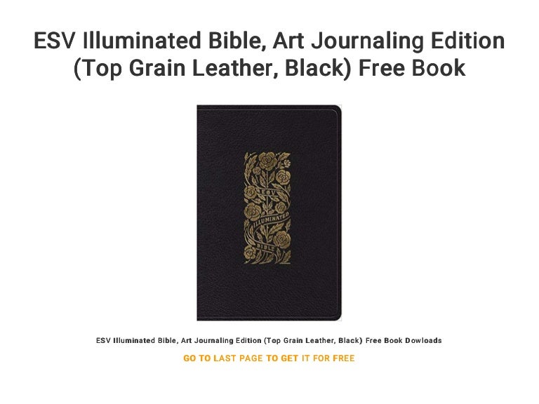 images Esv Illuminated Bible Art Journaling Edition (Black) slideshare