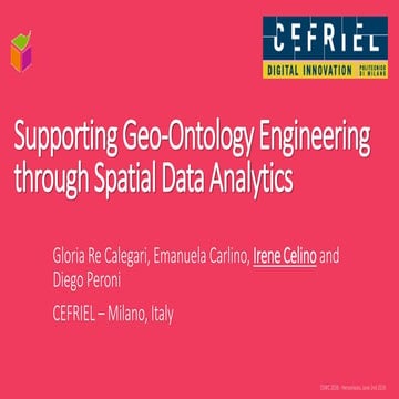 Supporting Geo-Ontology Engineering through Spatial Data Analytics 