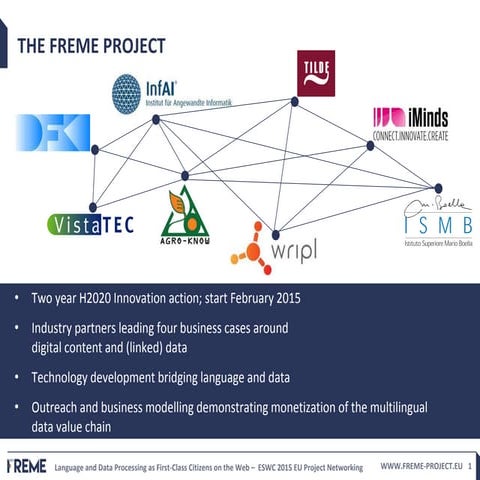 FREME (EU Project Networking Session ESWC 2015)