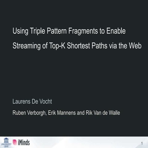 Using Triple Pattern Fragments To Enable Streaming of Top-k Shortest Paths via the Web