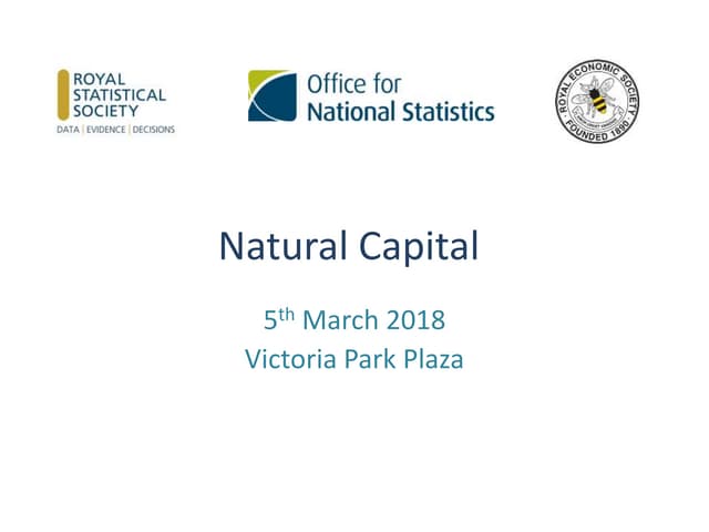 ESWG Natural Capital Seminar