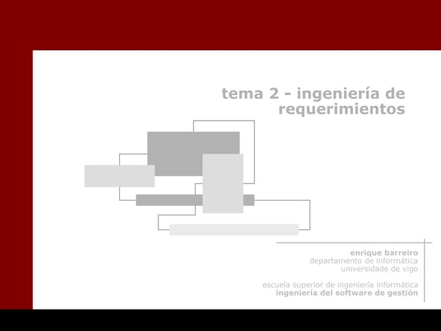Ingeniería del Software de Gestión. Tema 2.
