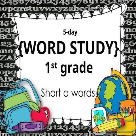 Phonics 1st grade week 1 short a vowel sound.pptx