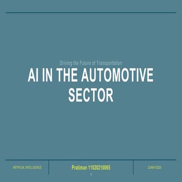 AI IN The automotive sector transforming various aspects.pptx