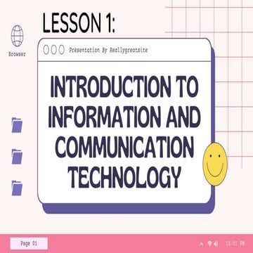 [EMPOWERMENT TECHNOLOGIES] - INTRODUCTION TO ICT