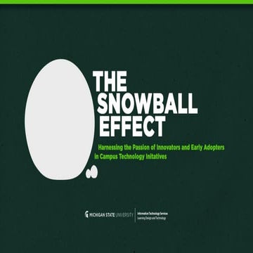 The Snowball Effect Sloan-C #ET4ONLINE Presentation | PDF
