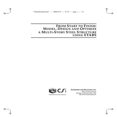 Etabs multistory-steel