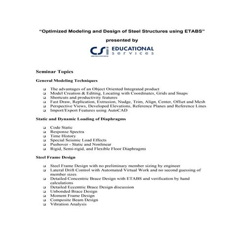 Etabs steel-design