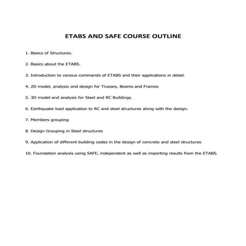 Etabs and safe_course_outline