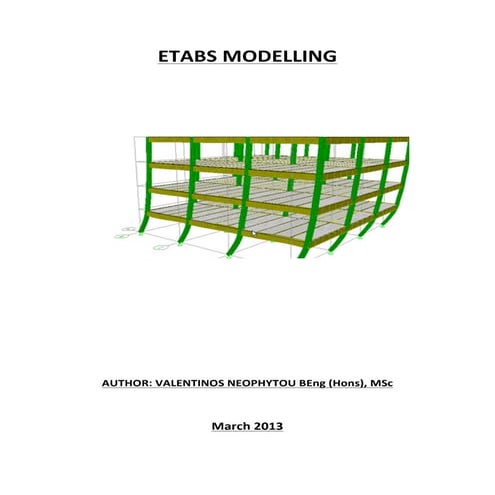 Etabs modelling parameters