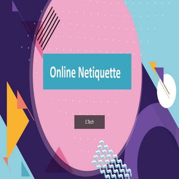 Online Netiquette