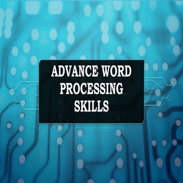 E-Tech_Advance word processing skills.pptx | Desktop Publishing ... image.