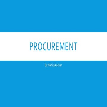 PROCUREMENT