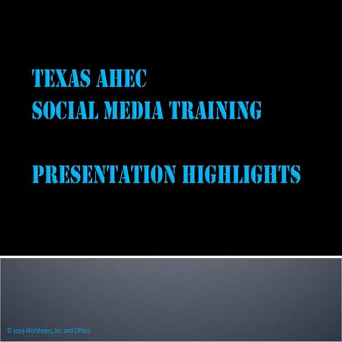 ETAHEC Social Media Bootcamp