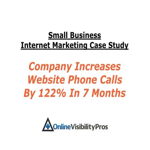 Small Business Internet Marketing [SEO & Email Marketing Case Study]