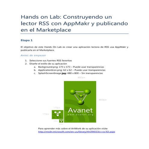 Hands on Lab: Construyendo un lector RSS con AppMakr y publicando en el Marketplace