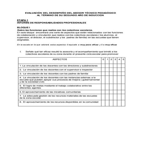 Etapa 1 ATP Al término de su segundo año de inducción