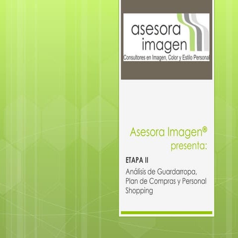 Asesora Imagen - Etapa II