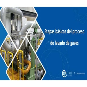 Etapas básicas del proceso de lavado de gases