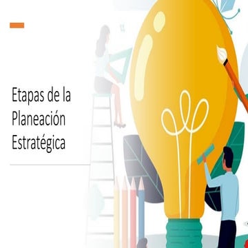 Etapas de la planeacion estrategica | PPTX