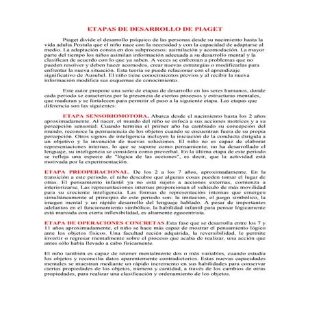 Etapas del desarrollo infantil segun piaget (1)