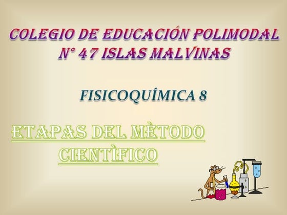 Etapas Del Mtodo Cientfico