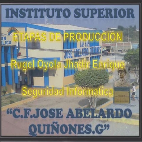 Etapas de produccion