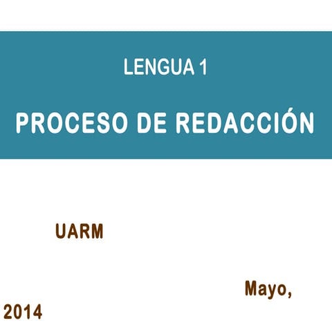 Etapas de redacciã³n del trabajo final   clase prã¡ctica -  abril 2014