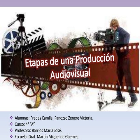 Etapas de una producción audiovisual