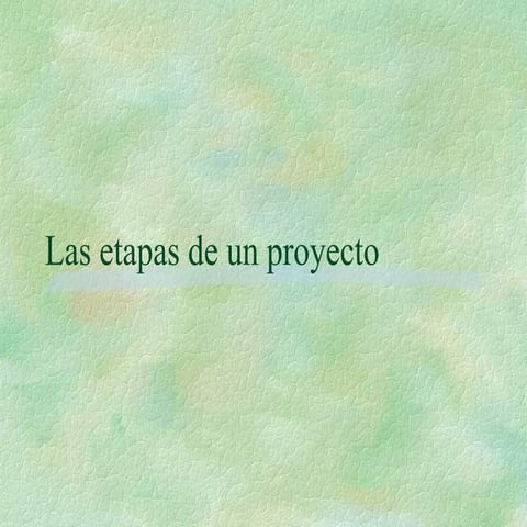 Etapas del Proyecto | PPT