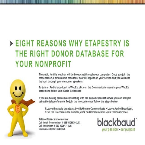 E tapestry 8 reasons to switch to etapestry today